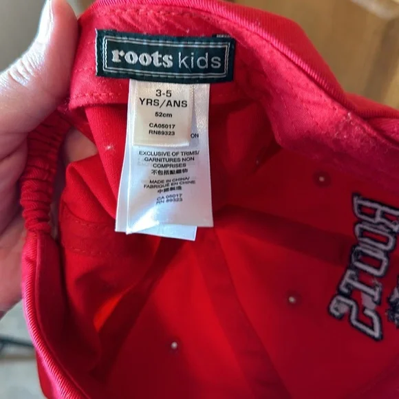 NWOT Red Roots Baseball Cap - 3-5 yr - Picture 5 of 5